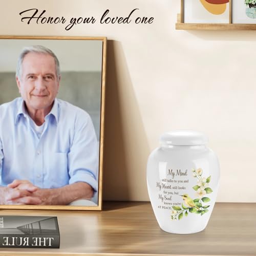 Small Urn for Human Ashes Ceramic Urn for Ashes for Women Keepsake Cremation Urn for Memorial