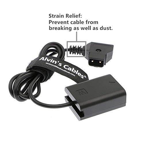 Alvin's Cables NP-FW50 Dummy Battery to D Tap Power Cable for Sony A7R A7S A7II Camera 1M