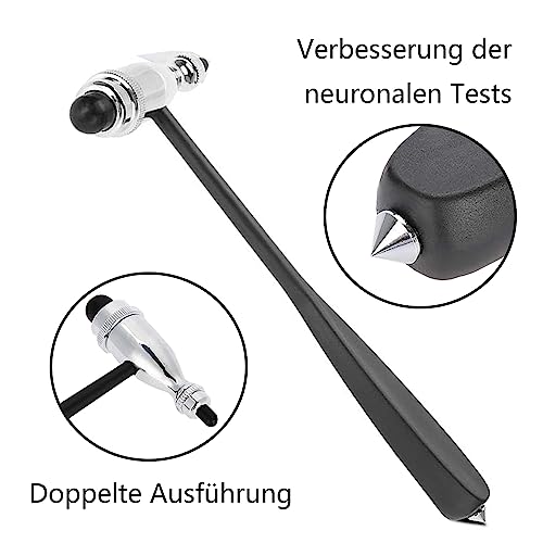 Neurological Reflex Hammer Neuro Reflex Hammer with Double Plastic Head | Lightweight Percussion Reflex Hammer Medical Neurology Therapy Hammer for Reflex Tests