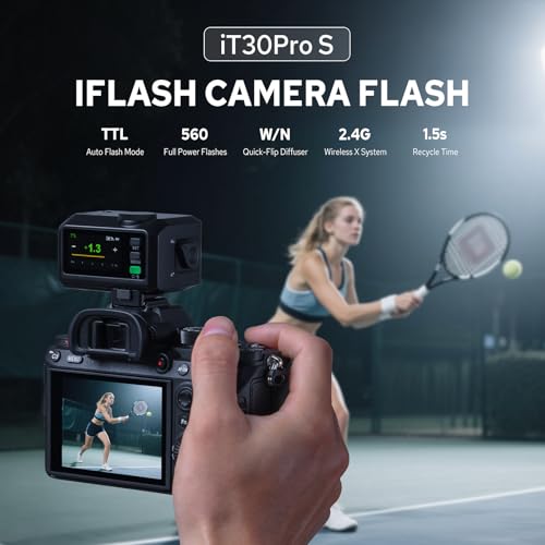 Godox iT30 Pro S Flash for Sony, iT30Pro S Touchscreen Pocket Speedlite
