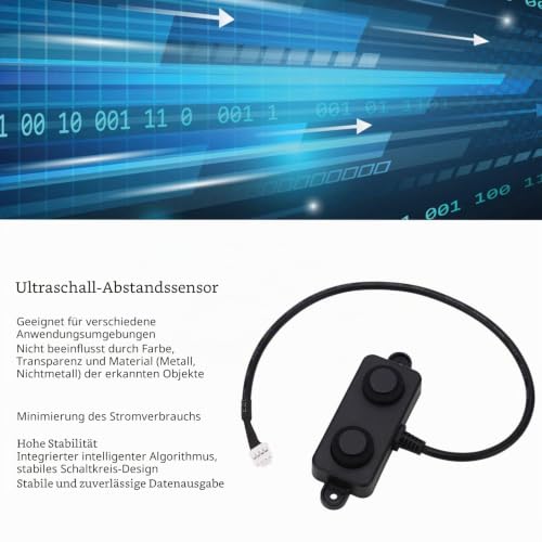 IP67 Waterproof Ultrasonic Sensor 3.3-5 V Range 0.2-5 m with Analogue / Digital Output for Parking Aid Industrial Automation Vehicle Detector