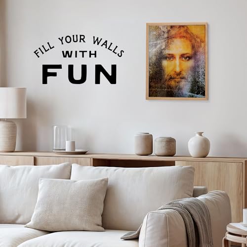 Jesus Portrait Christian Wall Art - 11x14 Religious Artwork - Inspirational Spiritual Home Decor - Catholic Gift for Living Room Office Bedroom - Sacred Traditional Faith Picture - Unframed 11"L x 14"W