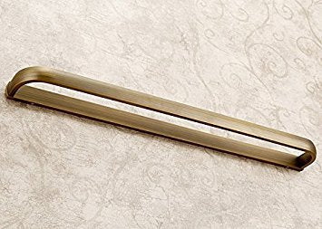 Leyden Brass Towel Bar, Antique Bathroom 23.6 inch Bath Towel Holder Rack, Wall Mounted Bathroom Accessory Towel Rod Hanger Retro Brass 60cm