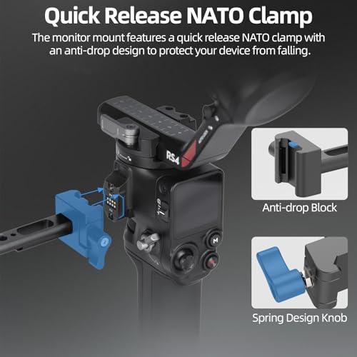 Nitze Gimbal Monitor Mount for DJI RS 4 Mini/Pro/RS 3 Mini/Pro - N28-S1
