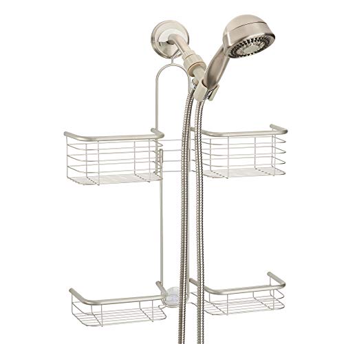 iDesign Hanging Handheld Shower Hose Caddy, Satin