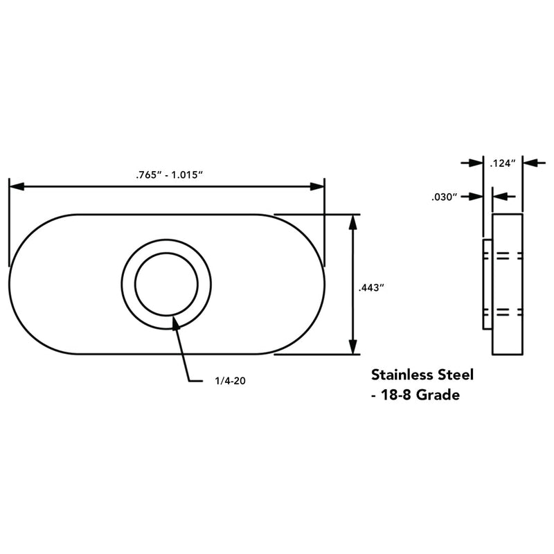 [Australia - AusPower] - 8020, 3675, 10 Series Stainless Steel SS 1/4-20 Centered Slide in Economy T Nuts Hardware Nuts for 10 Series Aluminum Extrusions (25 Pack) 25 Pack 