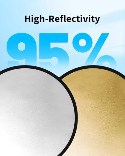 Skytex 32Inch/80CM 5in1 Portable Light Reflector with Bag,Silver/Gold/Translucent/White/Black Light Diffuser Studio Collapsible Reflectors Photography Accessories for Any Photography Situation