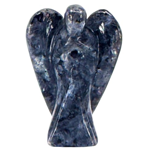 Nelson Creations 2 Inch Larvikite Guardian Angel Figurine