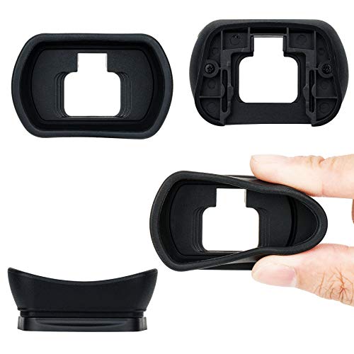 JJC KIWIFOTOS Ergonomic Long Camera Eyecup for Nikkor Z5 Z6 Z7 Z6II Z7II, Eye Cup Eye Piece viewfinder Replace DK-29 Eyecup, Soft Silicone, 50 * 33 * 21mm, Compatible with Nikon Z6 II Z7 II Z6 Z7 Z5 for Z6 Z7