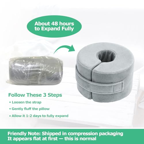 Ryfinvse foot elevation pillow made of high-density foam, designed for ankle and leg support, shown in the image.