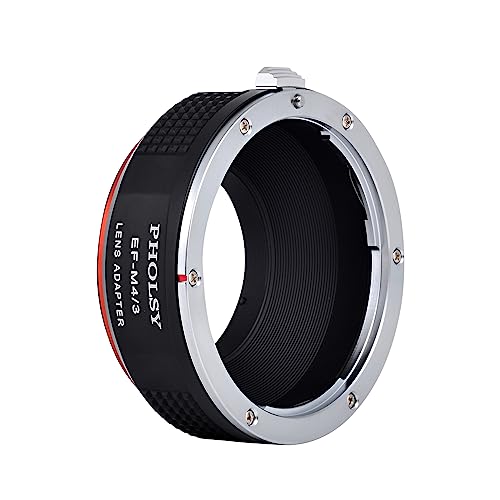 PHOLSY Lens Mount Adapter Compatible with Canon EF Lens to MFT M4/3 Camera Canon EF / EF S to M4/3