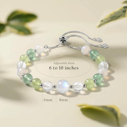 Healing Crystal Moonstone Bracelets for Women, Protection Jewelry Gifts