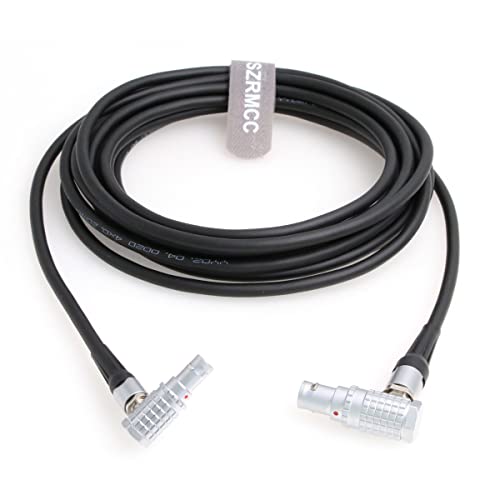 SZRMCC Extended Wired Control Cable for DJI Ronin Tethered Control Handle 6 Pin to 6 Pin Communication Expansion Port for DJI Ronin RS2 (1m, Right Angle 6 Pin-Right Angle 6 Pin) 1m