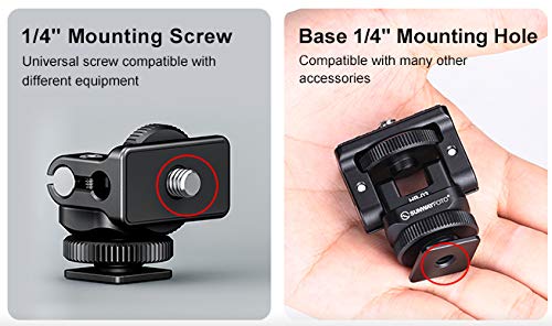 Sunwayfoto HB-03 Shoe Mount Tilt Head w Adjustable Tension Multi-Purpose Sunway