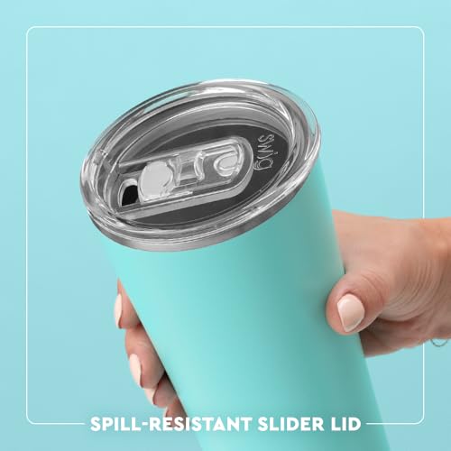 Swig Life 22oz Insulated Tumbler, Travel Coffee Tumbler with Lid, Cup Holder Friendly Travel Coffee Mug, Stainless Steel (Electric Slide)