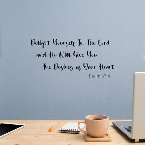 iinuu Bible Verse Wall Stickers Set, 7 Inspirational Scripture Wall Decals with Faith & Blessing Quotes, Christian Wall Art for Home, Bedroom, Nursery, Office or Church Decor Bible Verse Set