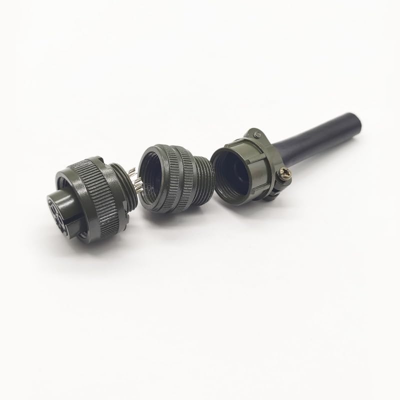 [Australia - AusPower] - MS3106A14S-5S Industrial Circular Connector, MIL-DTL-5015 Series Threaded Connector 5 Pin Contacts Solder Female Connectors Straight, 14S Shell Size 