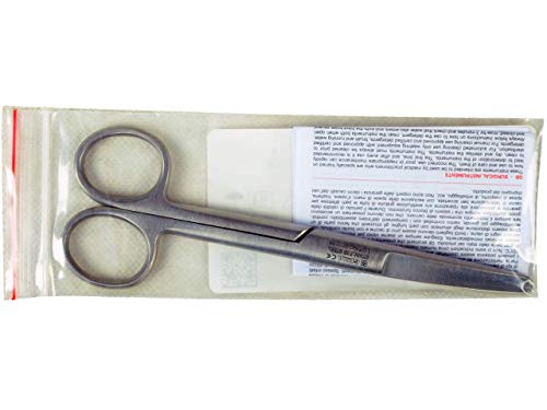 Gima - Straight Surgical Scissors, Blunt End, Length 11.5 cm, Stainless Steel