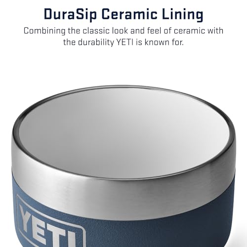 YETI Rambler 4 oz Stackable Cup, Stainless Steel, Vacuum Insulated Espresso/Coffee Cup, 2 Pack Navy