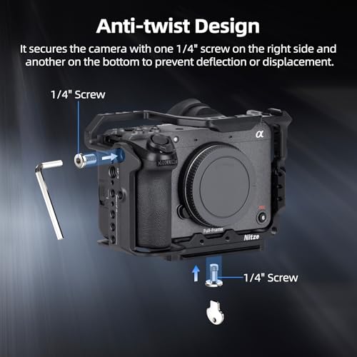 Nitze FX2 Cage for Sony FX2 Camera & XLR Handle - T-S16A