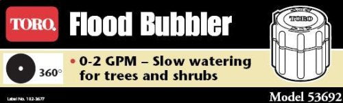 [Australia - AusPower] - Toro Flood Bubbler Riser Full Circle with Adjustable Flow 53692 1 Count (Pack of 1) 