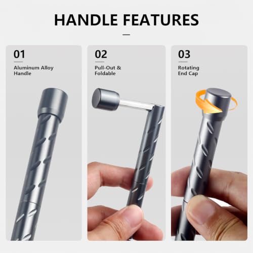 Rispower 55-in-1 magnetic screwdriver set and precision tool cube kit in jet black for electronics repair