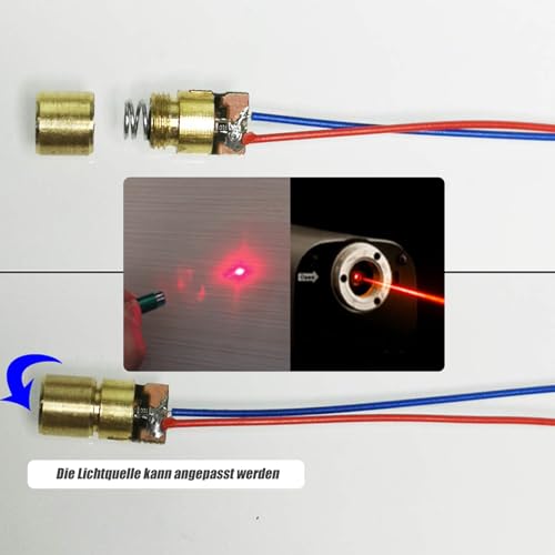 GERUI 10 Pcs 3V + 10 Pcs 5V Mini Laser Diode Laser Module Laser Dot Laser Dot Laser Diode Module Head Diode 650nm 6mm