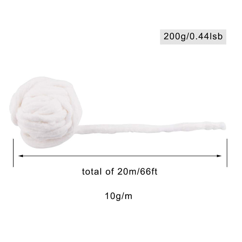 [Australia - AusPower] - WXJ13 200g 100% Cotton Beauty Coil, 65 Feet / 20 M, for Manicures and Salon 