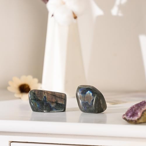 Sportmusies Natural Labradorite Stone Specimen, xs 0.98 - 2.55 Inch