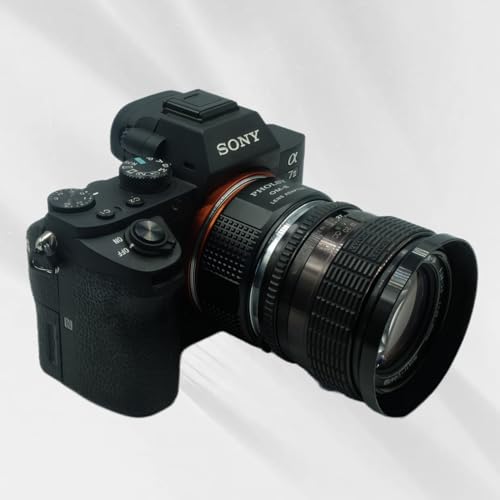 PHOLSY Lens Mount Adapter Manual Focus: Compatible with Olympus OM Lens to Sony E (NEX) Camera Body Olympus OM to Sony E