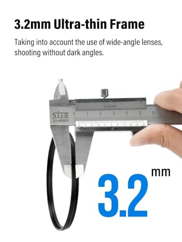 VILTROX 77mm MC UV Camera Lens Protection Filter,Ultra Slim 18 Layers Multi Coated High Definition Lens Filter for Canon Nikon Sony Fuji Camera Lens
