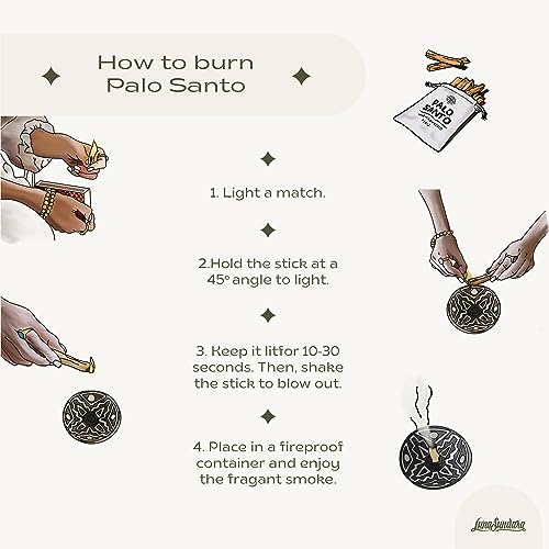 Palo Santo Holder with 5 Sticks - Luna Sundara Handmade Ceramic Incense Burner - Black & White Maze Chulucanas Pottery from Peru - Smudge Bowl for Sage - Aromatherapy Gift Set Black and White Maze