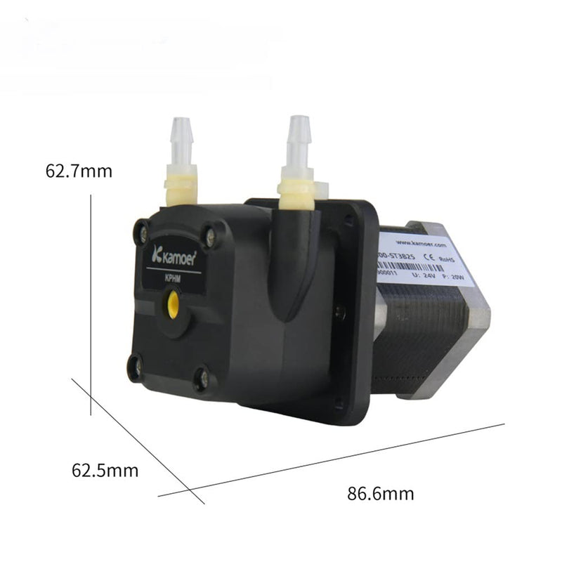 Kamoer KPHM400-ST high Flow Stepper Motor peristaltic Pump 24V Variable Speed lab Liquid dosing Pump 0~400ml/min