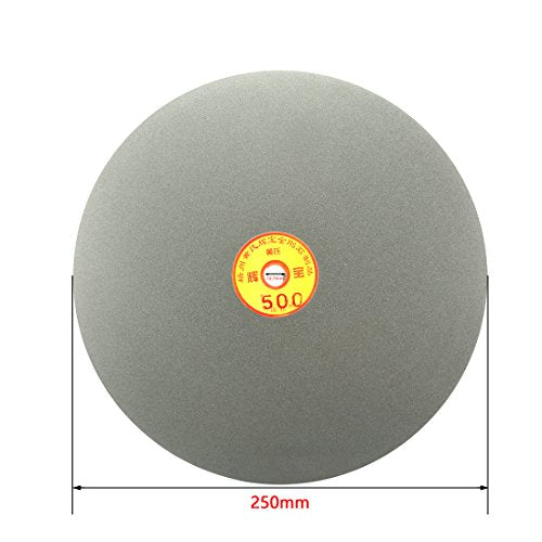 uxcell 10-inch 500 grit diamond coated flat lap grinding and sanding disc wheel