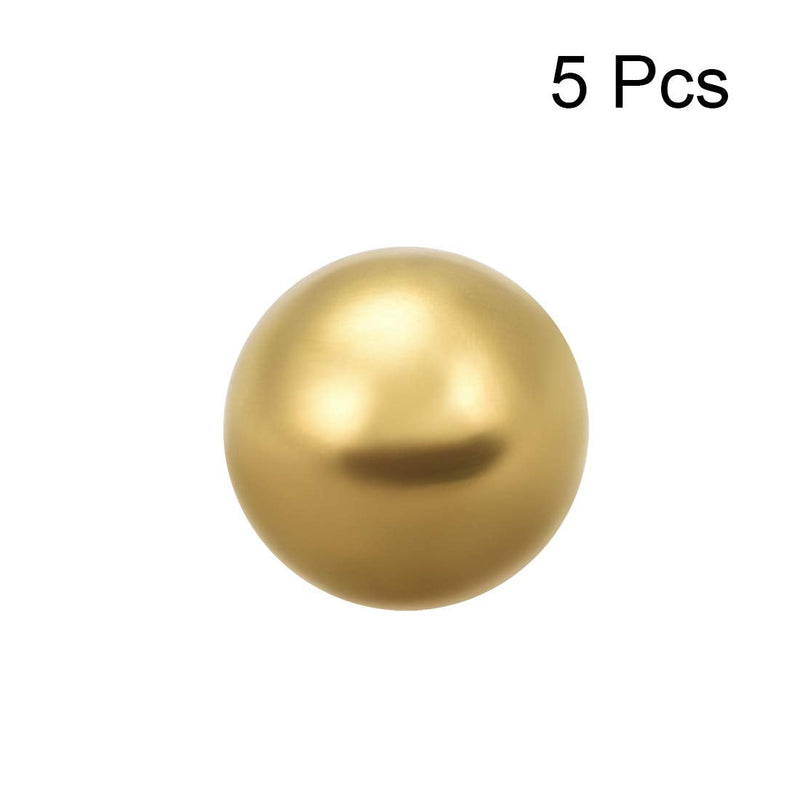 [Australia - AusPower] - uxcell 5/8-inch Precision Solid Brass Bearing Balls 5pcs 
