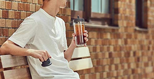 KINTO 20071 Togo Bottle, 16.9 fl oz (480 ml), White, Includes Straw, Lightweight, Water Bottle, Dishwasher Safe, Double Wall Construction