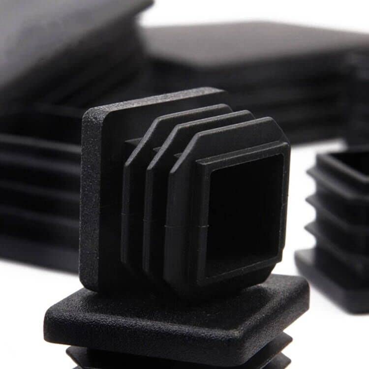 [Australia - AusPower] - 100 Pack 1 Inch Square Plastic Plug, tubing end Cap, Durable Chair Glide?it fits 1" Outside Diameter Square tubing? 