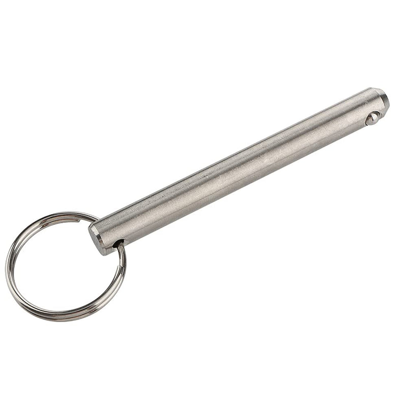 [Australia - AusPower] - 2 Pack Long Quick Release Pin, Diameter 3/8"(9.5mm), Usable Length 3"(76mm), Overall Length 3.6"(92mm), Full 316 Stainless Steel, Bimini Top Pin, Marine Hardware 