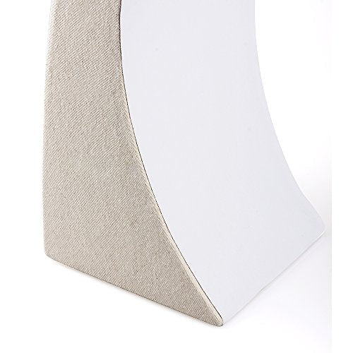 Oirlv Linen Necklace Display Bust 3D Jewelry Organizer Holder H-11.8inches
