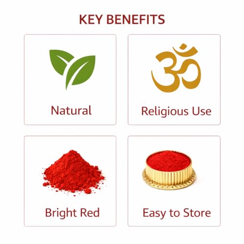 Red Sindoor Powder for Women Puja Tilak | Kumkum for Hindu Rituals, Suhaag & Festivals | Natural Red Sindoor | 10g