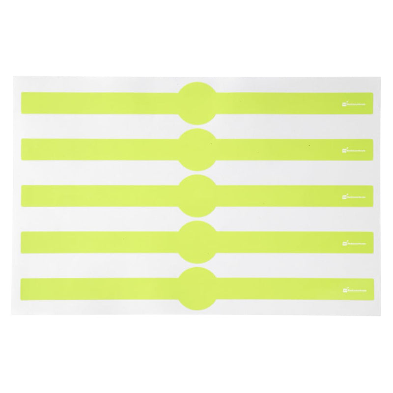 Restaurantware RW Base 12 x 1.5 Inch Packaging Bands 100 Self-Adhering Belly Bands - Disposable Strong Green Paper Label Stickers For Packaging Supplies Keeps Take Out Containers Sealed Eco Green 12 inches x 1.5 inches