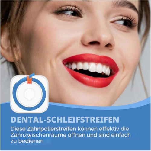 3 Volumes Tooth Sandpaper Interdental Spaces in Purple, Blue and Yellow, Ideal for Spaces, Teeth Polishing and Oral Hygiene (4 mm x 6 m)