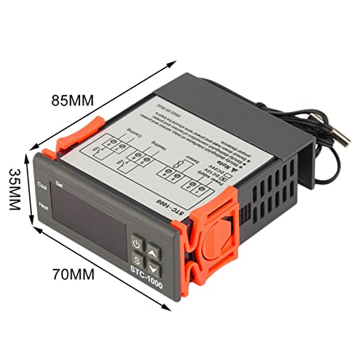 [Australia - AusPower] - Temperature Controller -1000 Cooling and Heating Digital Thermostat with Sensor Refrigerator and Fermenter(AC110~220V) 