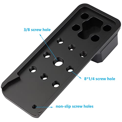Haoge LF-Z48MS Lens Collar Replacement Foot for Nikon Z 800mm f/6.3 VR S,Z 600mm f4 TC VR S Lens fit Manfrotto Benro Sirui Tripod Fluid Video Head