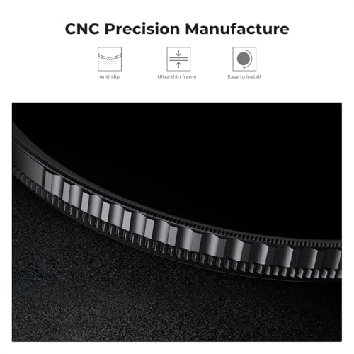 K&F CONCEPT 58mm Black Diffusion 1/4 & Circular Polarizing in-1 Filter