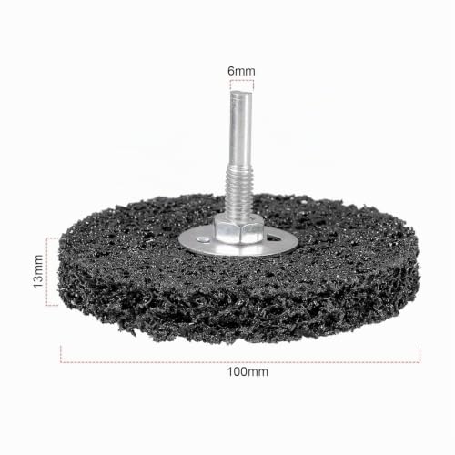 5 Piece CSD Disc Set, 100 mm CBS Grinding Disc Black Coarse Cleaning Disc CBS Cleaning Disc for Angle Grinder of Paint, Rust Welds, Oxidation Cleaning & Removal