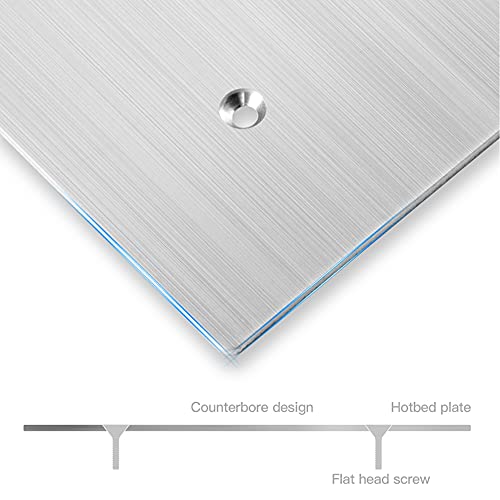 Original Ender 3 V2 Hotbed kit Up to 110C Degree Aluminum MK3 Heatbed Platform with Heated Bed Cable Line for Ender-3 Ender 3s Ender 3 Pro 3D Printer DIY Kit (235 Bed) 235 Bed