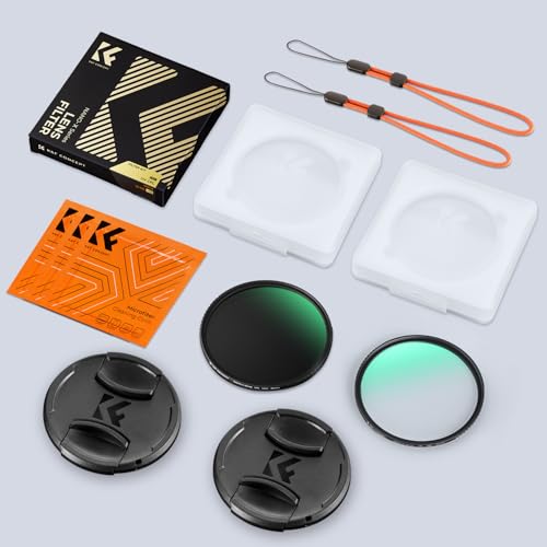 K&F CONCEPT 67mm Circular Polarizing Filter & MC UV Lens Filters Kit