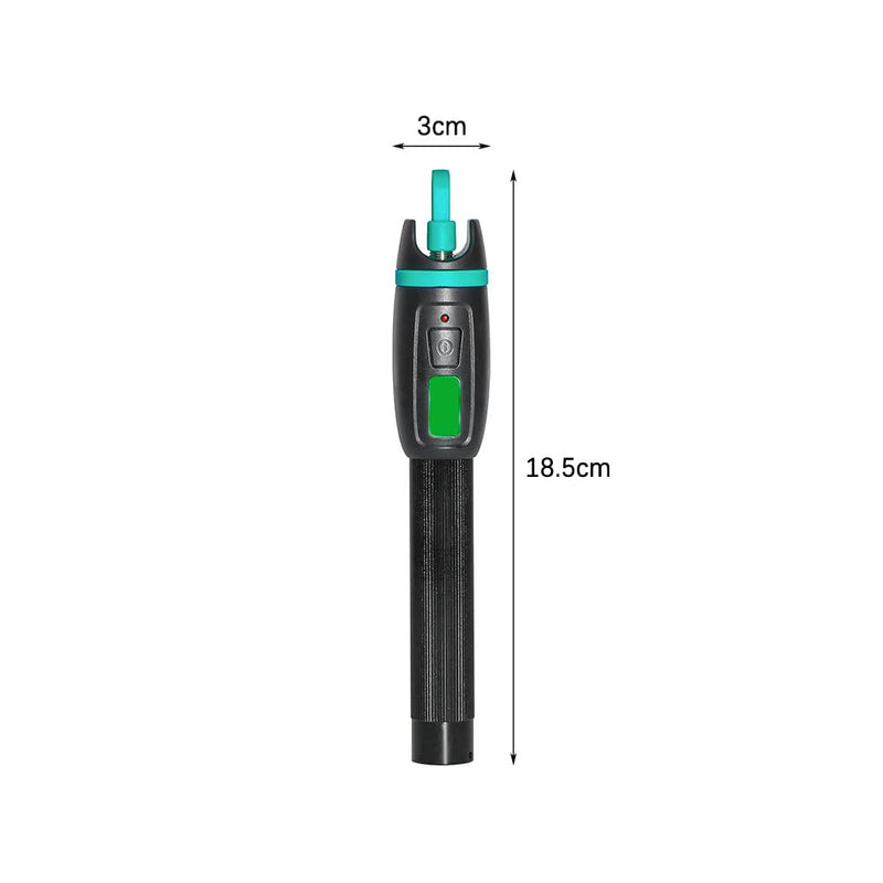 [Australia - AusPower] - POFET Fiber Optic Cable Tester, Visual Error 30mW 30km Meter Red Light VFL Universal Connector for FC/SC/ST Adapter Pen, Fiber Optic Network Cable Test Kit Fiber Light Source Tester 