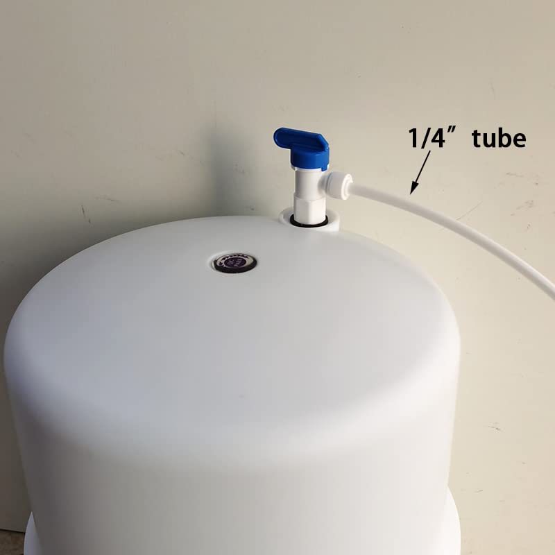 [Australia - AusPower] - Malida Tank Ball Valve 1/4" FPT by 1/4",3/8" OD Tubing quick connector for RO Water Reverse Osmosis Filter system set of 4 